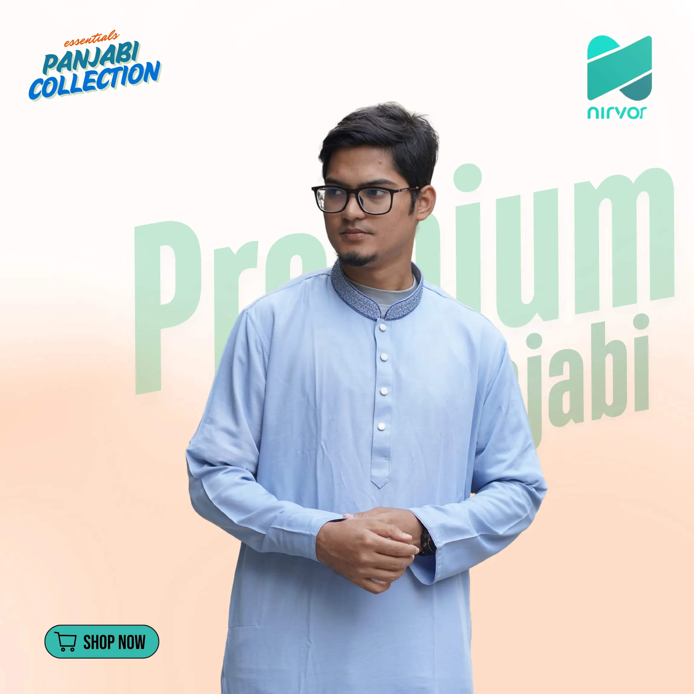 Korean Cotton Fabric's Premium Panjabi-04